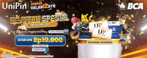 Kejutan Spesial dari BCA dan UniPin – Top Up Voucher Game Diskon 10,000